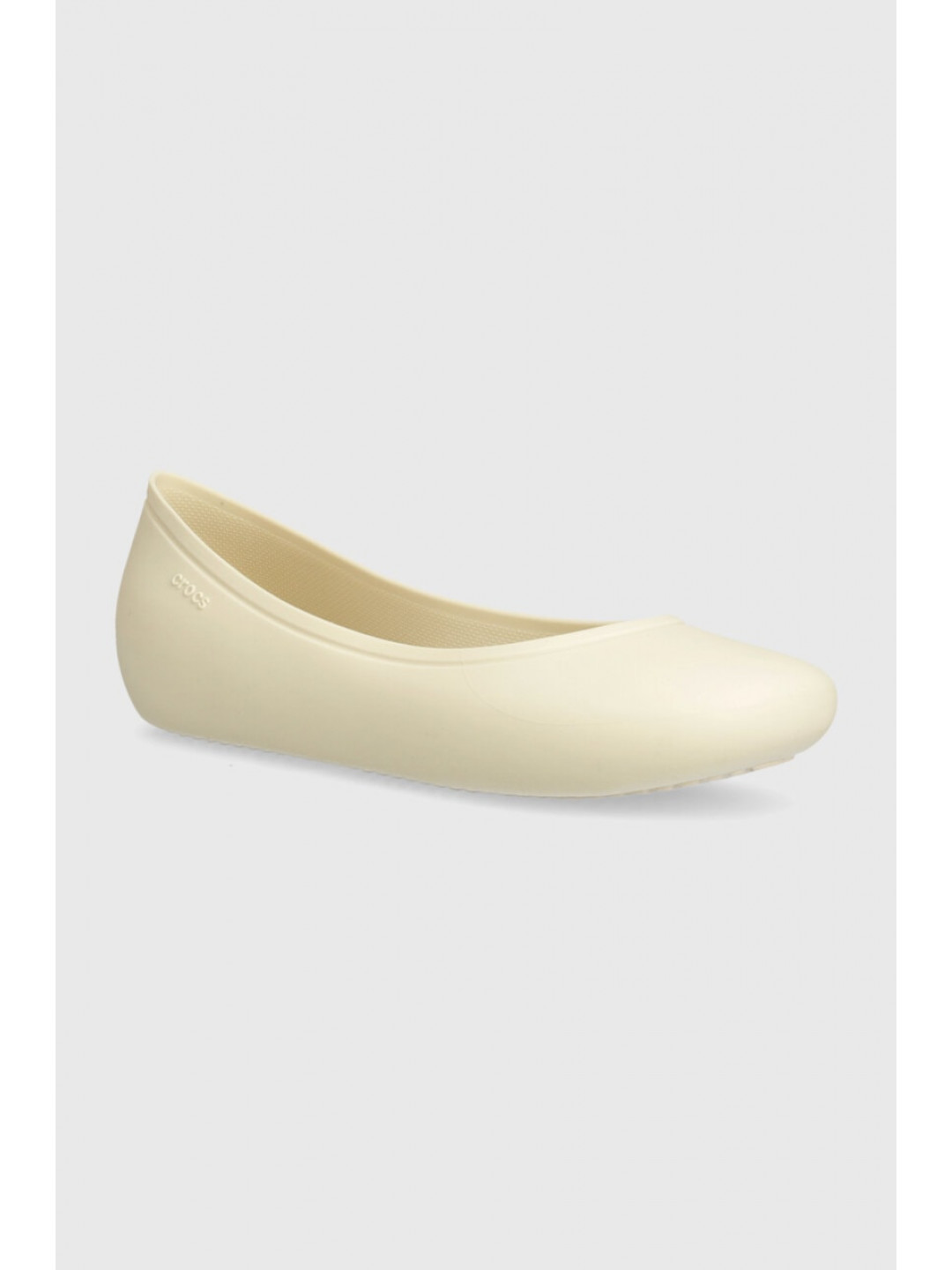 Baleríny Crocs Brooklyn Flat béžová barva 209384
